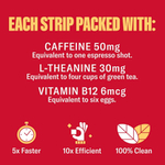NuStrips, Energy In A Strip™, корица и ваниль, 30 полосок