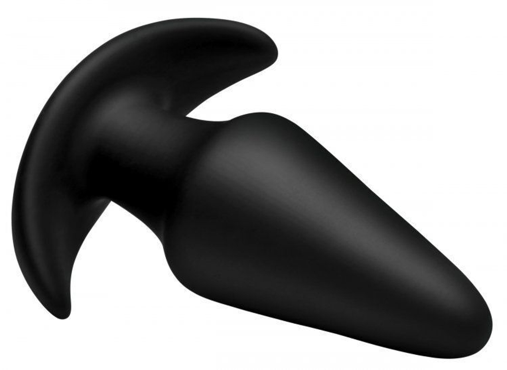 Черная анальная вибропробка Kinetic Thumping 7X Large Anal Plug - 13,3 см. (Цвет: черный)