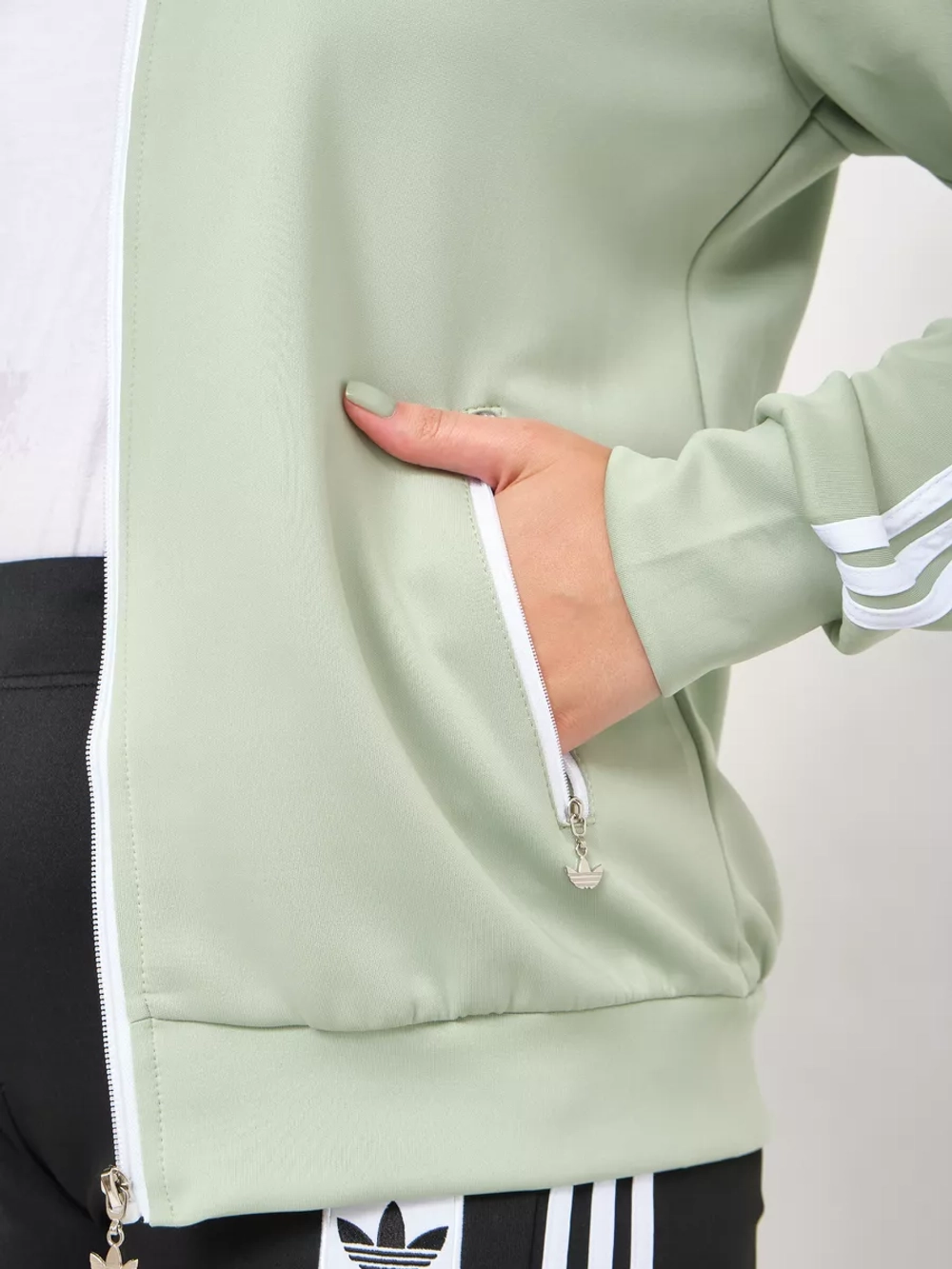 костюм спортивный на молнии Adidas больших размеров