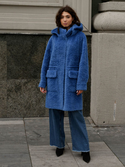 Шуба женская чебурашка тедди эко, SilverFox (арт. 1206)