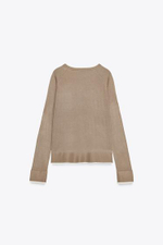 Двухслойный трикотажный свитер - ZARA