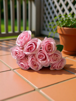 Искусственные цветы, желтые подсолнухи / Высота 44 см. 9 стебелей 9 бутонов/