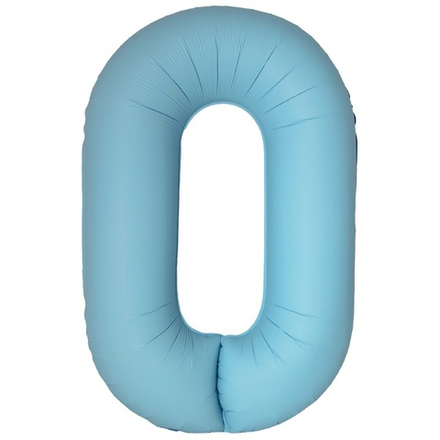 Фольгированные цифры, матовые, в нежно-голубом цвете, 102 см