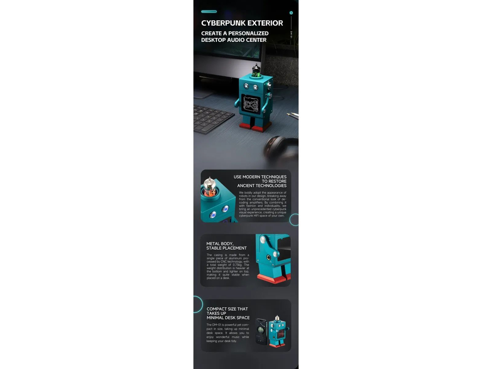 Усилитель для наушников XDUOO DM01 Blue