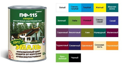 Эмаль алкидная ПФ-115 персиковый  0,8кг FARBITEX