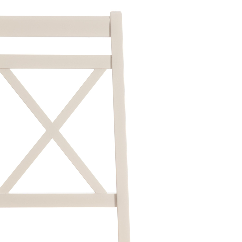 Стул Picasso ( PC-SC ) дерево гевея, 45х53х97см, ivory white (слоновая кость 2-5), ткань: клетка мелкая (S505-18)