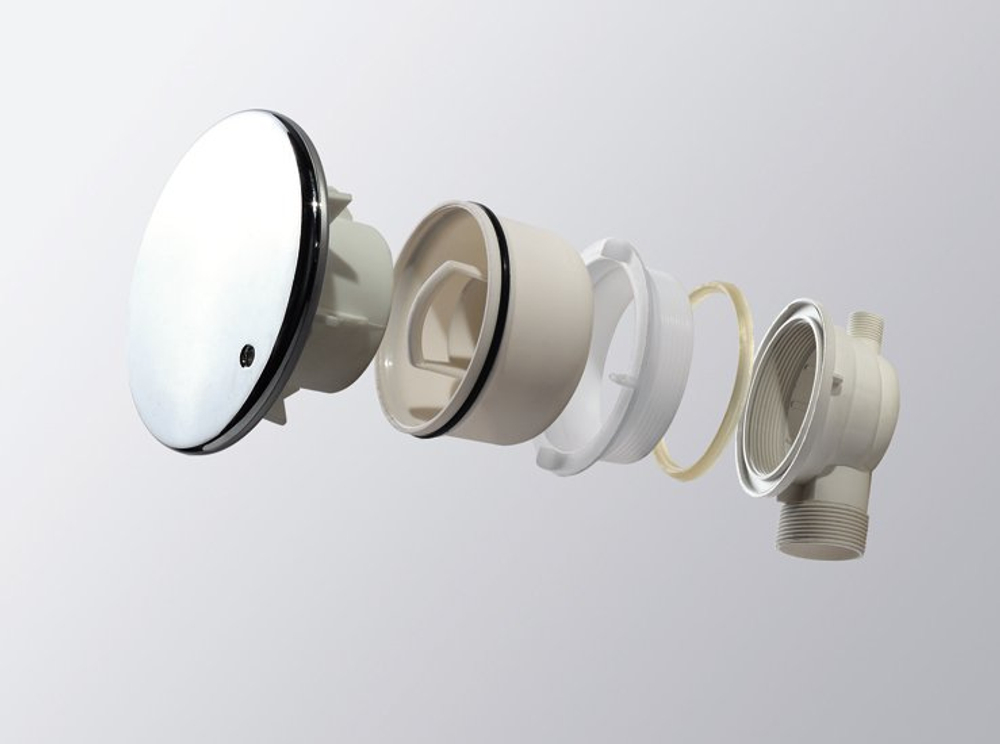 Поддон акриловый 100х80 Cezares TRAY-A-AH-100/80-15-W с сифоном