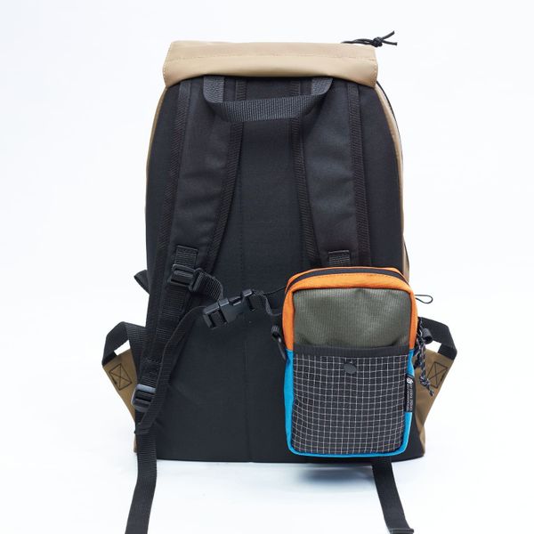 Сумка GO Minipouch темно-синяя / хаки / оранжевая - фото 7