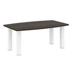 Yalta Стол переговорный LT.SP-3 Дуб Мали/Металл Белый 1800*1100*750