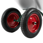 Тачка 65л садовая оцинкованная 2 колеса 120кг, WB6204S