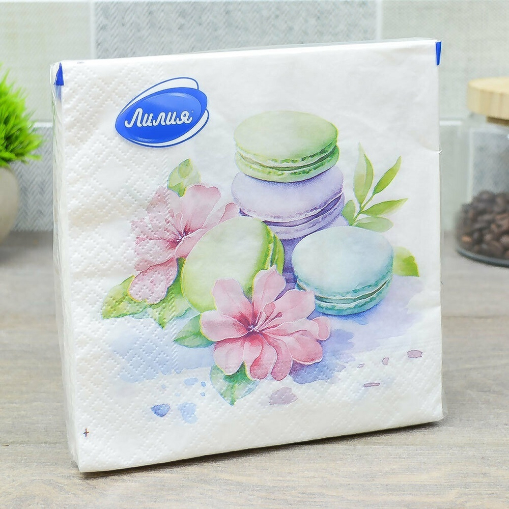 Салфетки 33*33см 20 листов 2-слойные "Десерт"