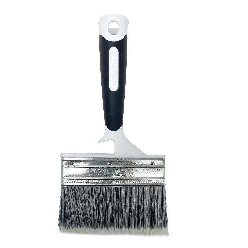 Кисть плоская  Универсальная   120*25*56  серебр.светлый ворс, 2К ручка  ПРЕМИУМ /860-125