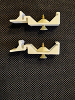 Универсальное крепление для корпусов на динрейку, комплект из 8-ми шт., 3D печать, белый