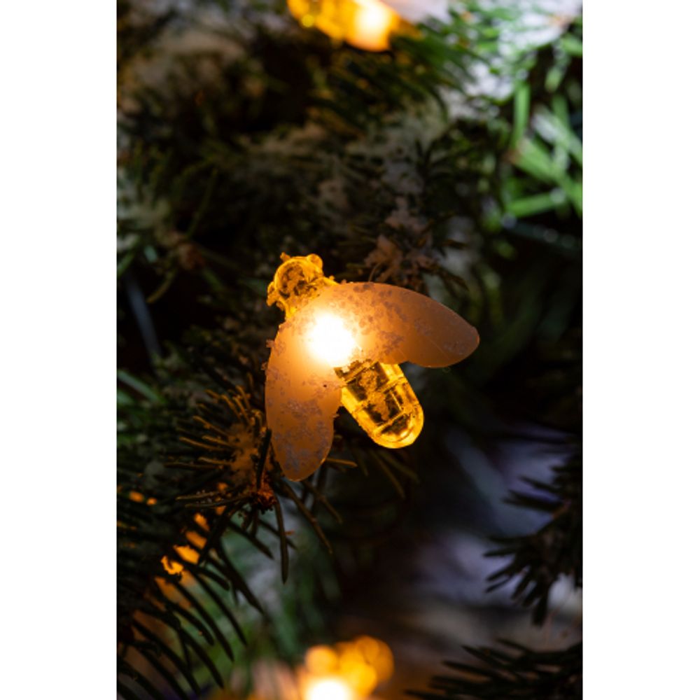 ERASG024-03 ЭРА Садовая гирлянда Пчелки на солнечной батарее, 5,8 м