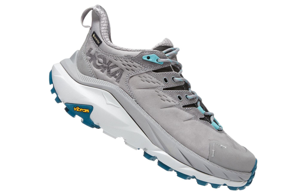 HOKA ONE ONE Kaha Series 2 Low GTX Waterproof Wear-Resistant Low-Function Outdoor Shoes Women's Grey Blue