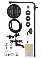 Душевая система WONZON & WOGHAND RETRO, Черный матовый (WW-88739020-MB)