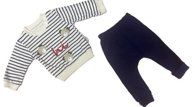 Комплект на мальчика турецкий из хлопка на рост 68 см