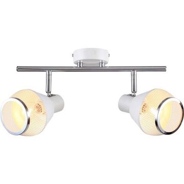 Спот 2*Е14 2022/01/02C белый/хром Vekta Stilfort