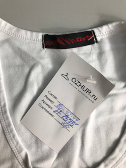 Футболка с котиком из бисера, визуально на 42-44 размер