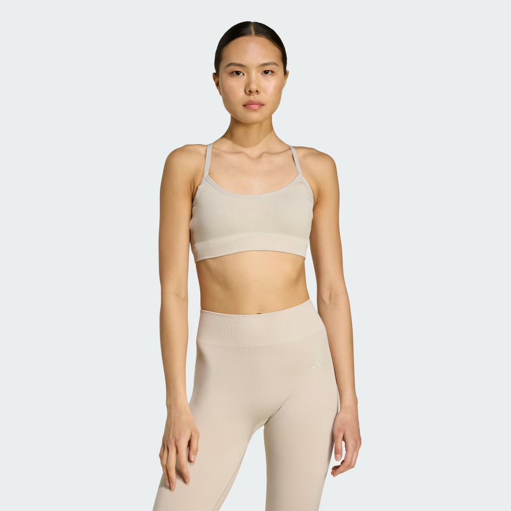 Workout Essentials — спортивный бюстгальтер из трикотажа с легкой поддержкой - ADIDAS