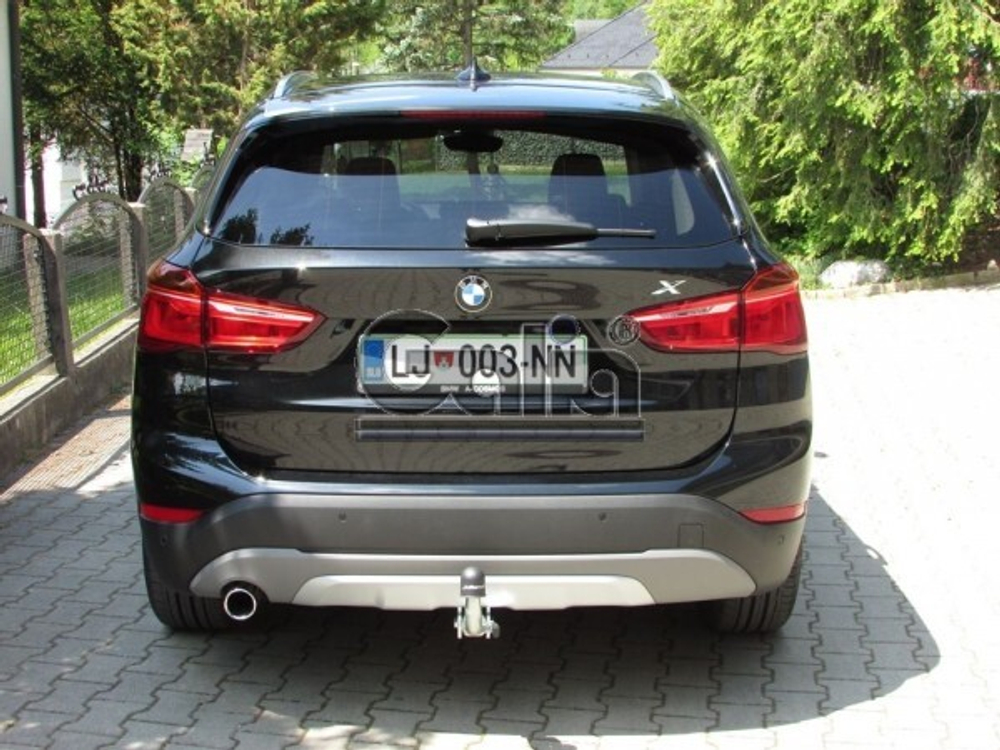 Фаркоп оцинкованный Galia B023C для BMW X1 F48 07/2015-, BMW 2-Series Active Tourer F45 09/2014-, BMW 2-Series Gran Tourer F46 05/2015-(паспорт и сертификат в комплекте)(без электрики)