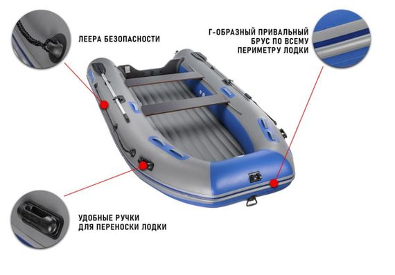 Лодка ПВХ STORMLINE Air Classic 430 (2024)