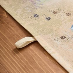 НАБОР ПОЛОТЕНЕЦ ИЗ 2Х ШТ "СИНИЕ КОТЫ. ЛАВАНДА",40Х70СМ, 100% ХЛОПОК,ТВИЛ, БЕЖ