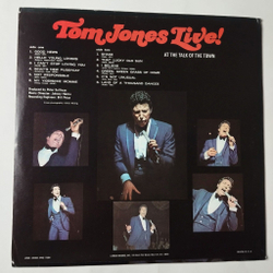 Винтажная виниловая пластинка LP Tom Jones Live At The Talk Of The Town (USA 1967)