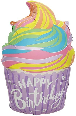 Фигура "Фиолетовый кекс Happy Birthday"