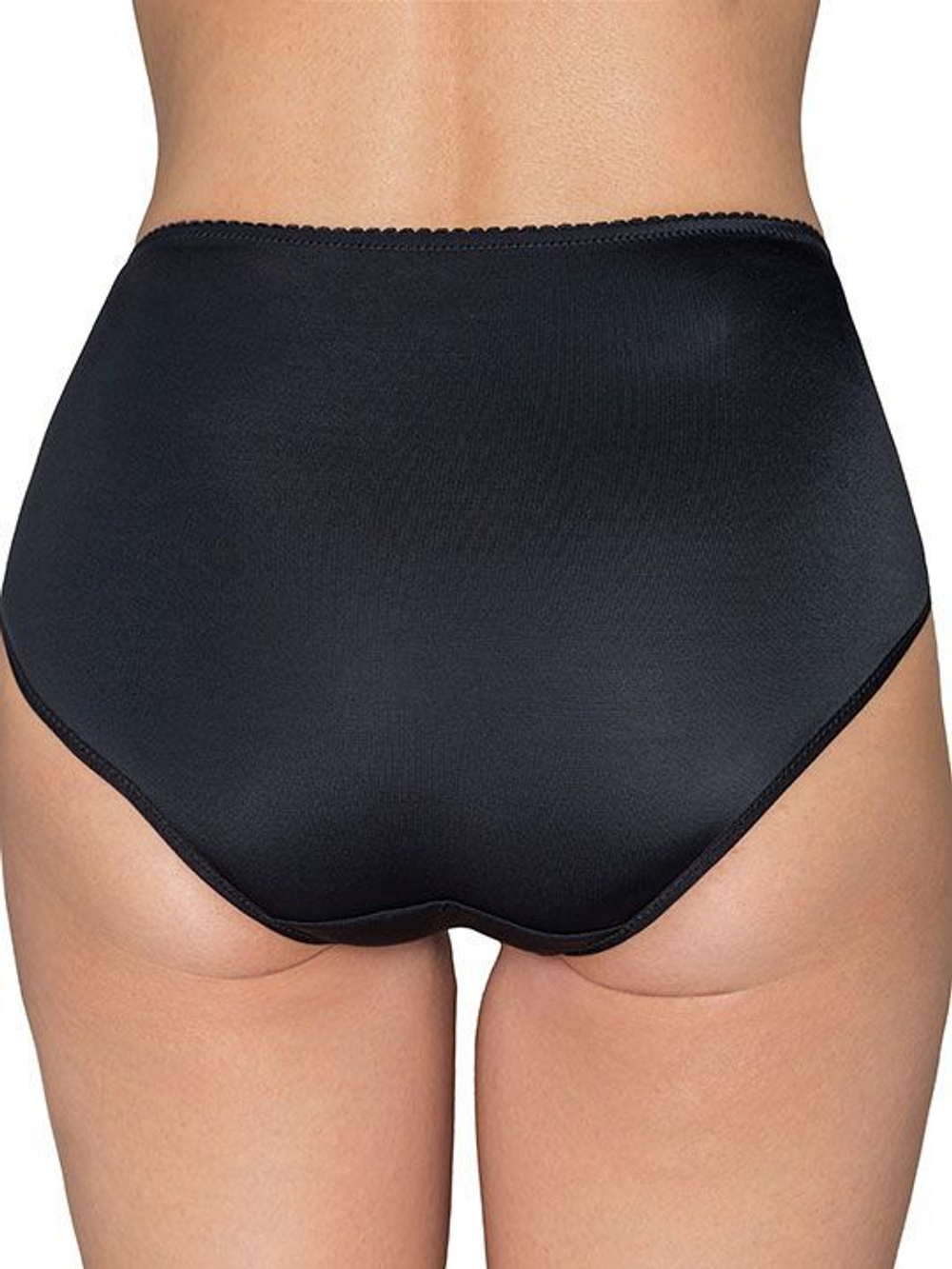 Трусики-слипы с завышенной линией талии Desire (Размер: 48) (Цвет: черный с бежевым)