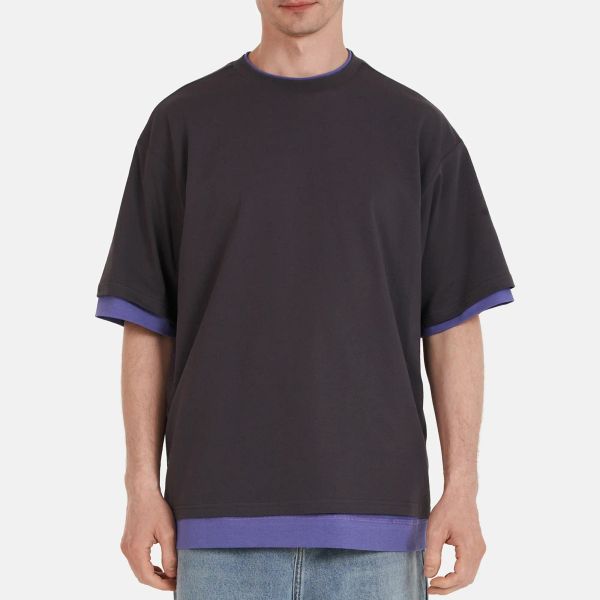 Футболка Тусайдер двусторонняя графит / фиолетовый - фото 4