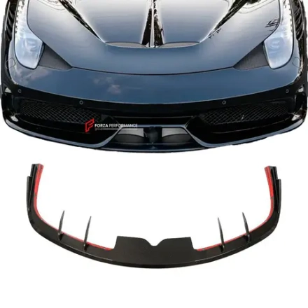 Карбоновая губа переднего бампера для Ferrari 458 Speciale 2013-2015 Феррари