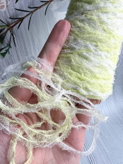 пряжа для вязания травка пушистая сетка