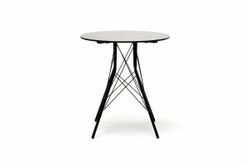 "Конте" интерьерный стол из HPL круглый Ø70см, цвет "серый гранит"