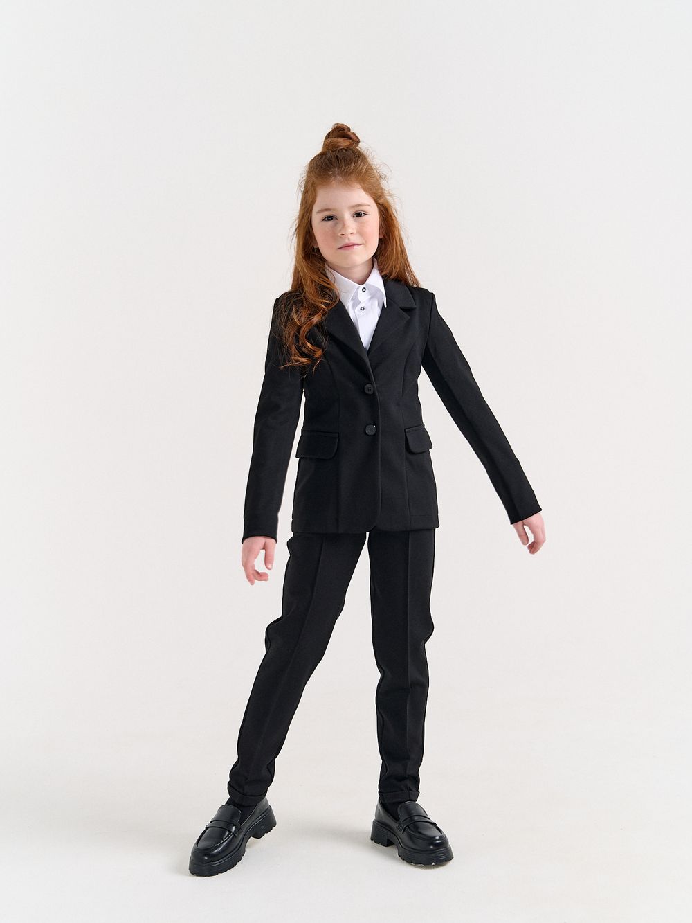 Жакет для девочки "Черный" 7+