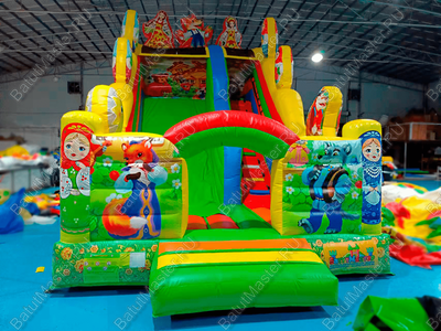 Надувная горка "Русская народная" 7*4*6 м