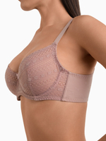 Бюстгальтер OIRO с мягкими полупрозрачными чашками Edelweiss