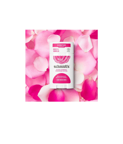 Schmidt's Rose + Vanilla - дезодорант-стик без добавления солей алюминия /   75  g  / GTIN 8710522489819