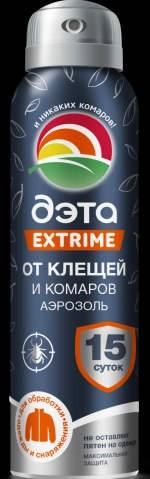 Аэрозоль от клещей и комаров ДЭТА EXTRIME 150мл