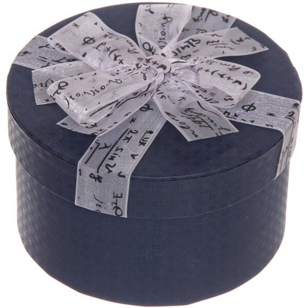 Коробка подарочная «Восторг», цвет синий, 14*14*8 см