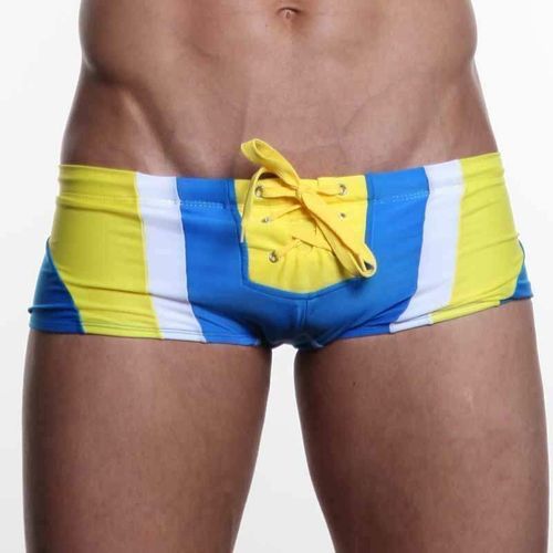 Мужские плавки хипсы сине-желтые Aussiebum Joy Hip