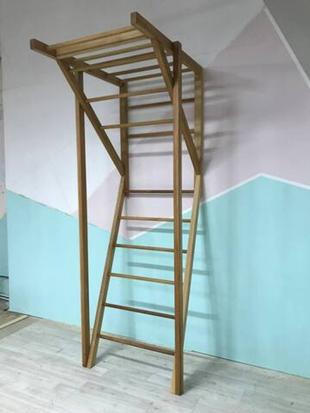 Шведская стенка с К-образной лестницей