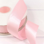 Лента Атласная 3,8см х 110м Полиэстер класс А (Розовый)