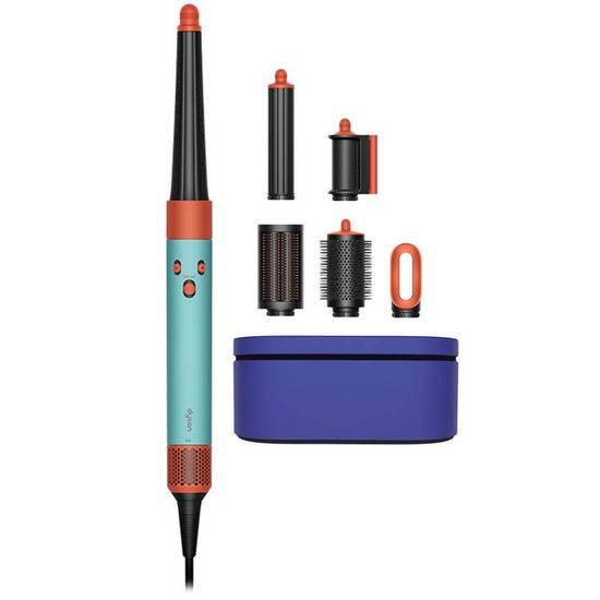 Стайлер Dyson Airwrap i.d. Long HS08 Straight+Wavy, бирюзовый/оранжевый (Ceramic Patina/Topaz)