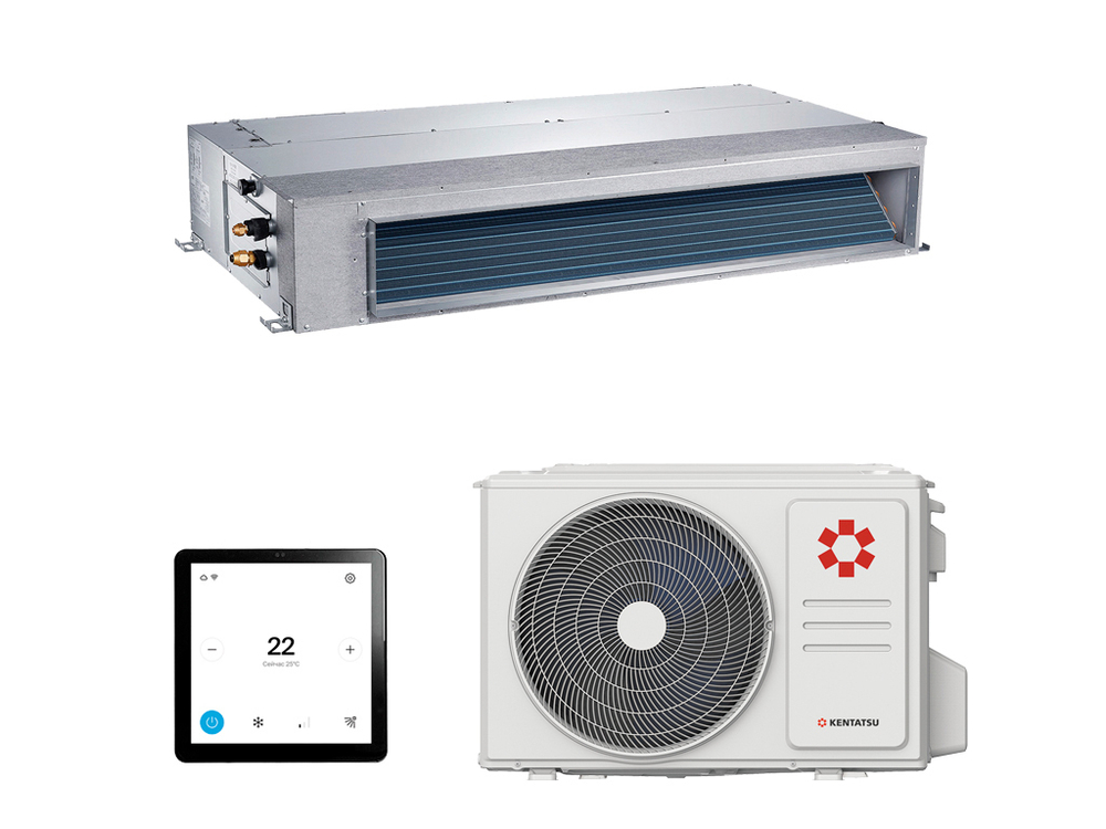 Канальная средненапорная сплит-система Kentatsu серии KSMB-W/KSUNB KSMB140HZRN1W/KSUNB140HZRN3