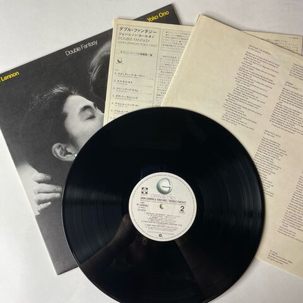 Винтажная виниловая пластинка LP John Lennon and Yoko Ono Double Fantasy (Япония 1980) (Без Оби) Watching The Wheels