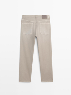 Massimo Dutti Джинсы свободного кроя, бледно-зеленый