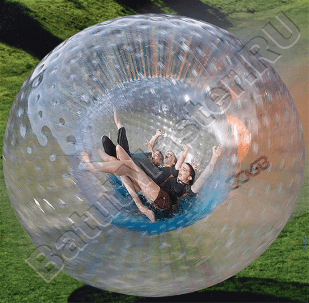 Водный зорб ПВХ"Прозрачный", диаметр 3 м
