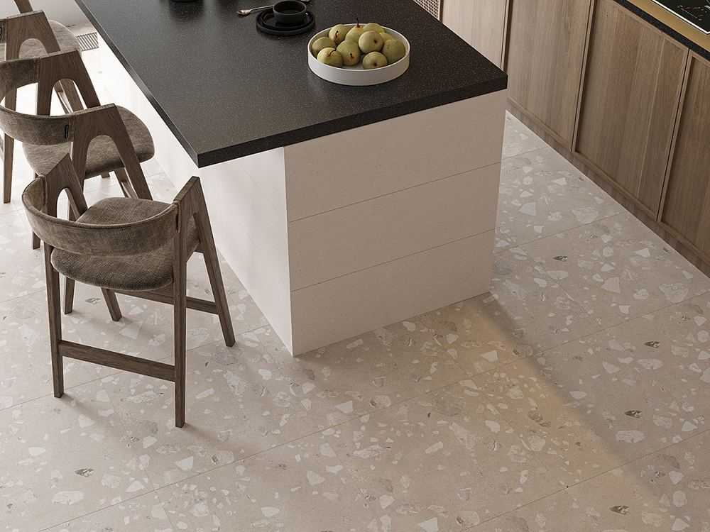 Terrazzo sugar beige PG 01 600х600 (1-й сорт)
