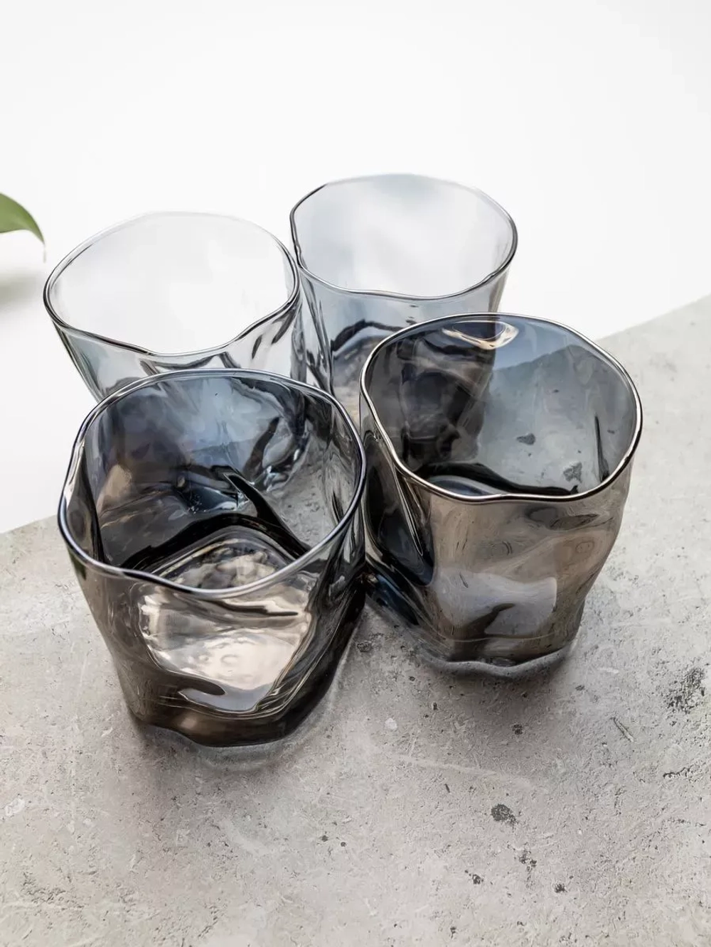 Набор бокалов рокс для виски, черный, 300 мл, 6 шт.